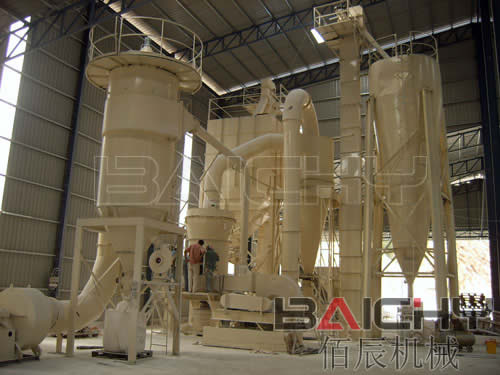 重晶石磨粉機(jī)示意圖